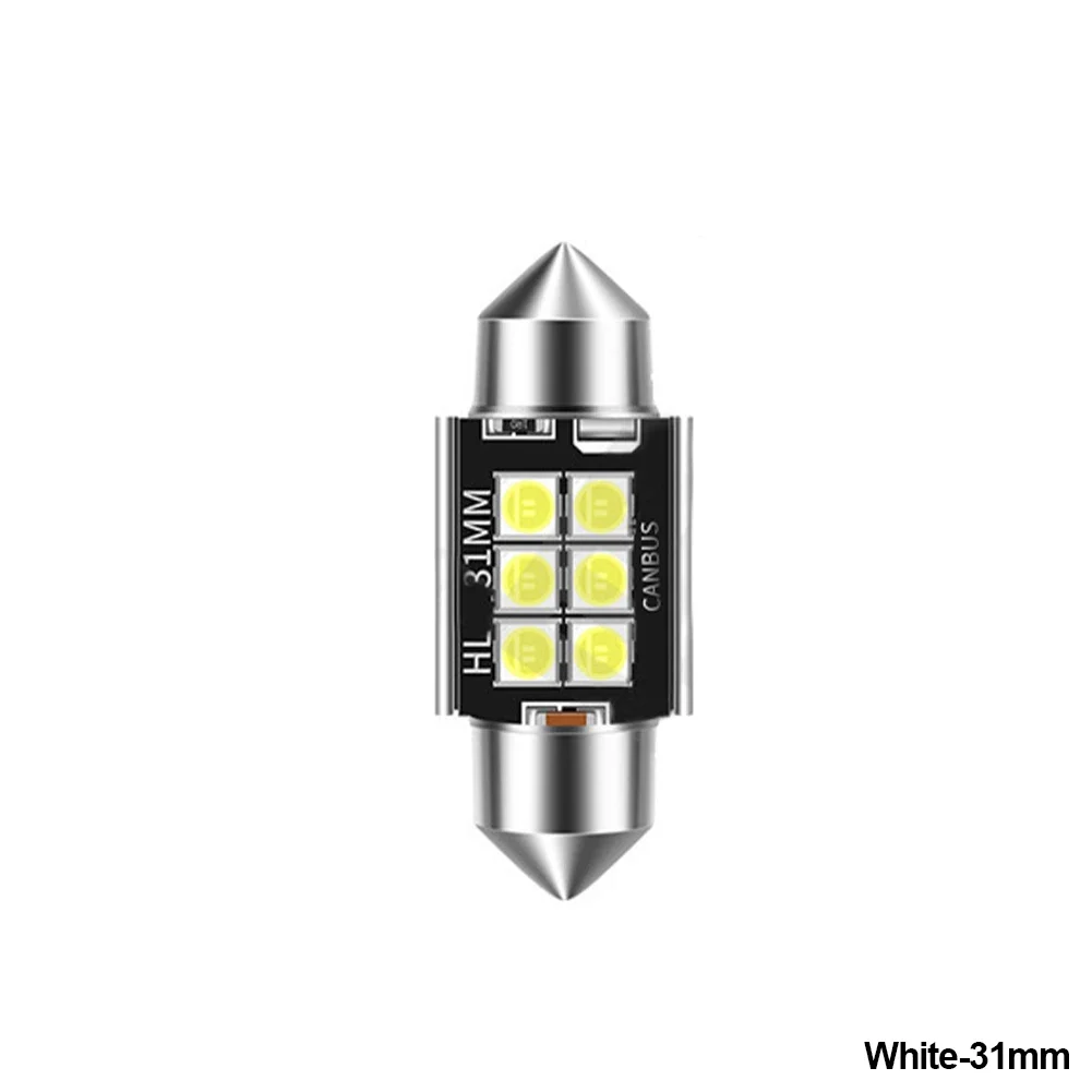 C10W C5W LED-Glühbirne Festoon 31/36/39/41mm LED CANBUS 12V 6500K 1200LM Superhell Weiß Auto-Innenraumbeleuchtung Kennzeichenbeleuchtung