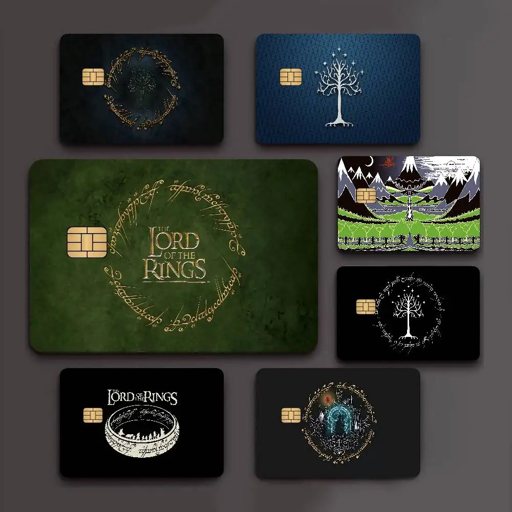 L-lord of the Rings Game Anime Sticker Film Skin Cover Case for Small Large No Chip Debit Credit Card Front Side