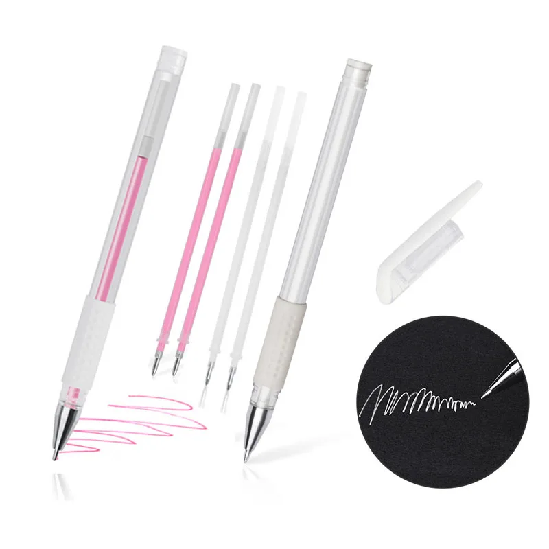 100pcs White Eyebrow Marker Pen Surgical Skin Marker White Tattoo  Permanent Makeup Pen Microblading Eyebrow Pen Pmu Accessories