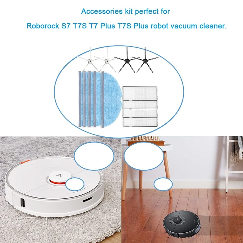 Запчасти для пылесоса Xiaomi Roborock S7, T7S, T7S Plus, 15 шт.