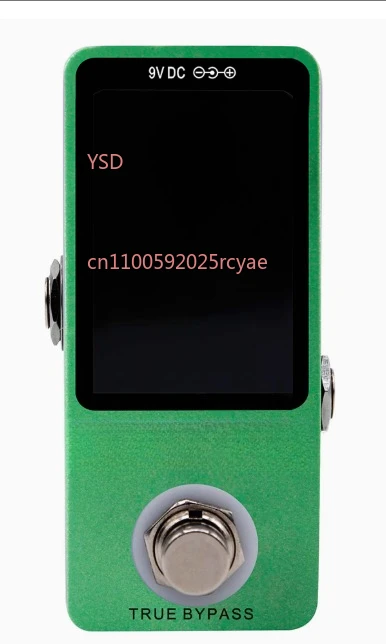 

Precision Chromatic Tuner Pedal Large LED Display Full Metal Shell with True Bypass for Guitar Bass