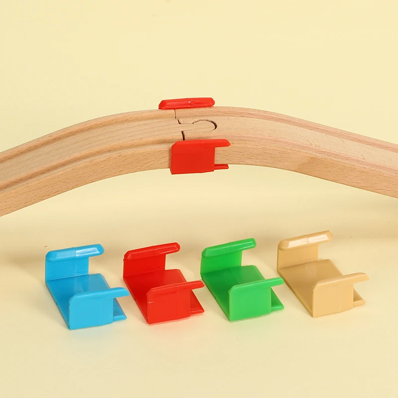 Children's Toys Track Connection Buckle Retainer Accessories Bracket Scene Accessories Compatible With Wooden Tracks S18