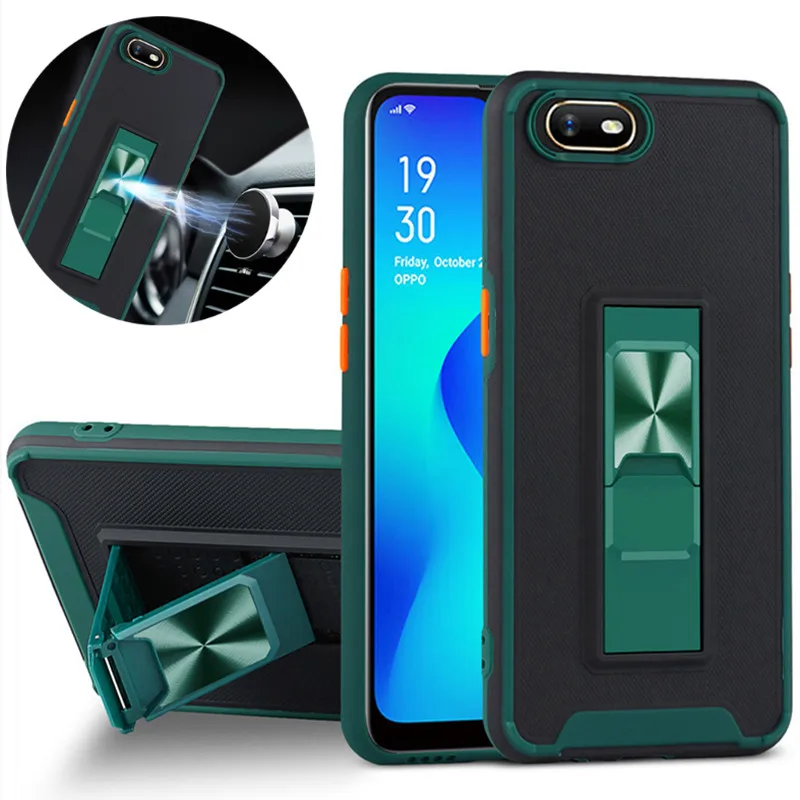 Shockproof Armor Case For OPPO A1K 6.1 Stand Holder Car Magnetic Ring Phone Cover for OPPO A1K A 1K A1 K CPH1923 OPPOA1K Cases