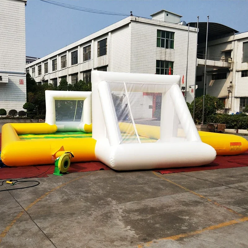 

Inflatable Soap Football Field Soccer Stadium With Blowers