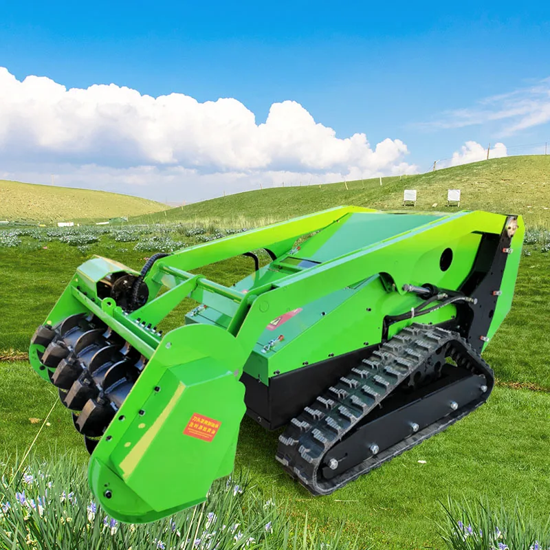 High-Performance Industrial Grade Self Propelled Automatic Zero Turn Lawn Mower with Remote Control Mulching Tracked Design