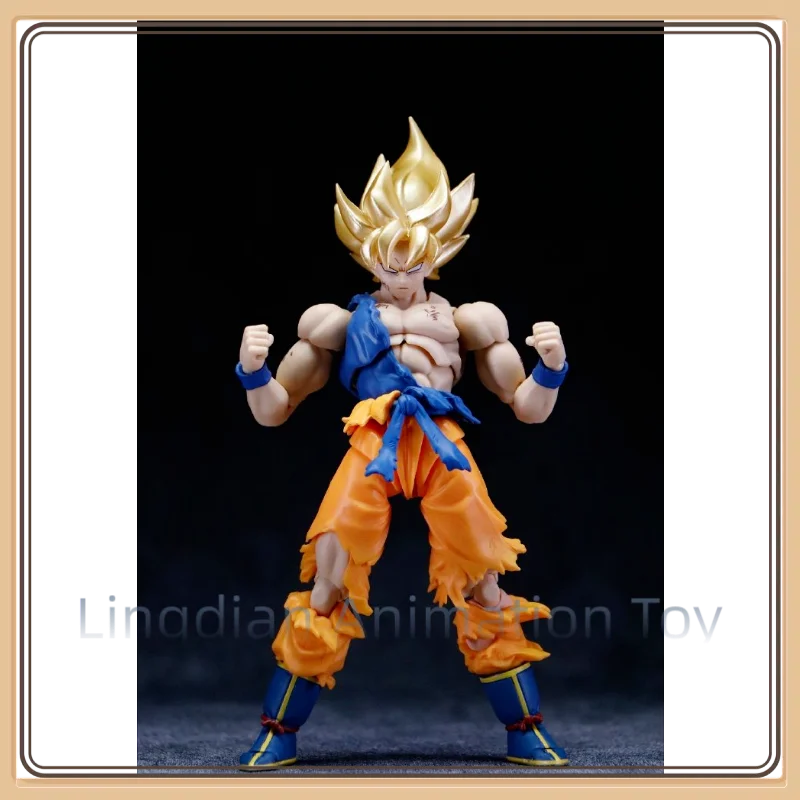 Black Hole Model Dragon Ball SHF Super Saiyan Battle Damaged Goku Awakening TNT Color Animation Action Model Collector's Spot