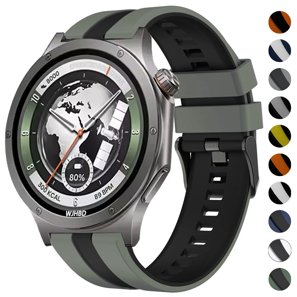 Bracelet de sport en Silicone de 22mm, pour montre OnePlus 4 3 2 2R, bracelets pour montre OnePlus 46mm/OPPO Watch X/X2/X3/4 Pro Correa