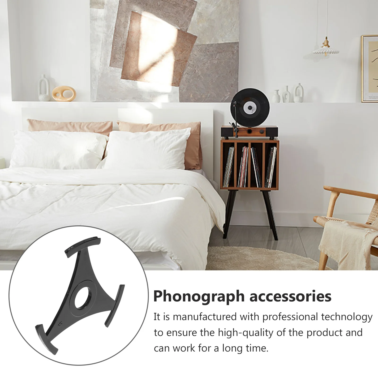 

Vinyl Record Adapter 45 To 7 Inch Turntable Center Hole Converter High-Strength Disc Adapter For Record Player Turntable