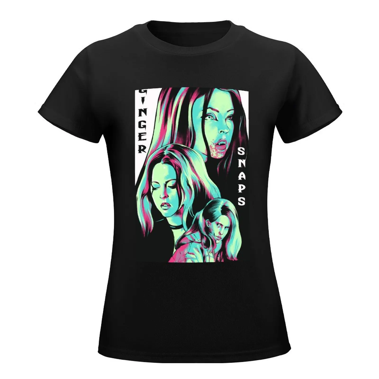 Ginger Snaps Movie Art T-Shirt Blouse anime cute tops blanks womans clothing