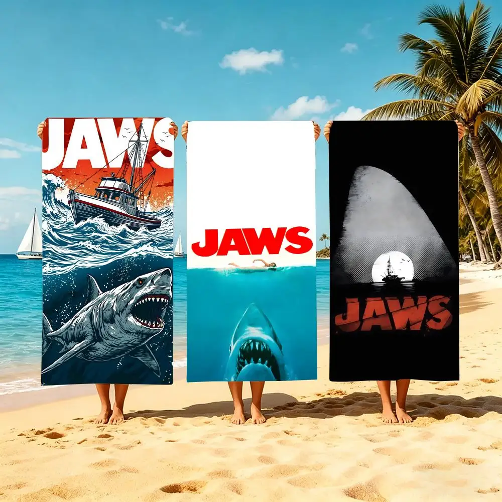 M- Jaws Towel Microfiber beach towel, quick-dry, sand-free, ultra-fine fiber, super soft.