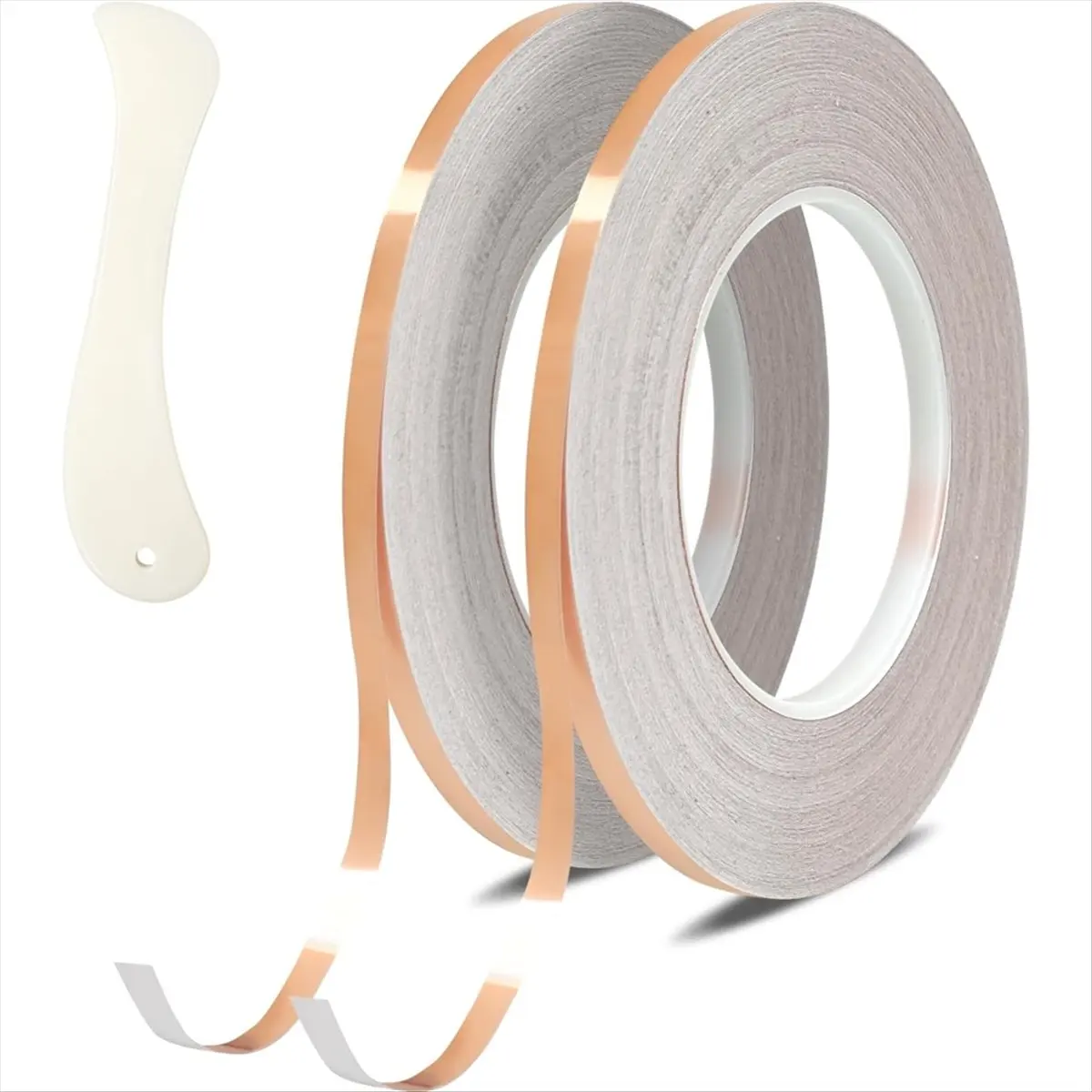 Copper Foil Tape, Conductive Copper Tape 0.236inch X164FT, Copper Tape Conductive Adhesive for Stained Glass Supplies
