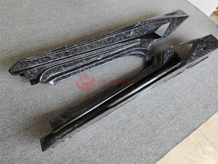 upgrade P-style forged grain carbon fiber side skirt body kit  Used for Lamborghini Huracan LP610 580 EVO