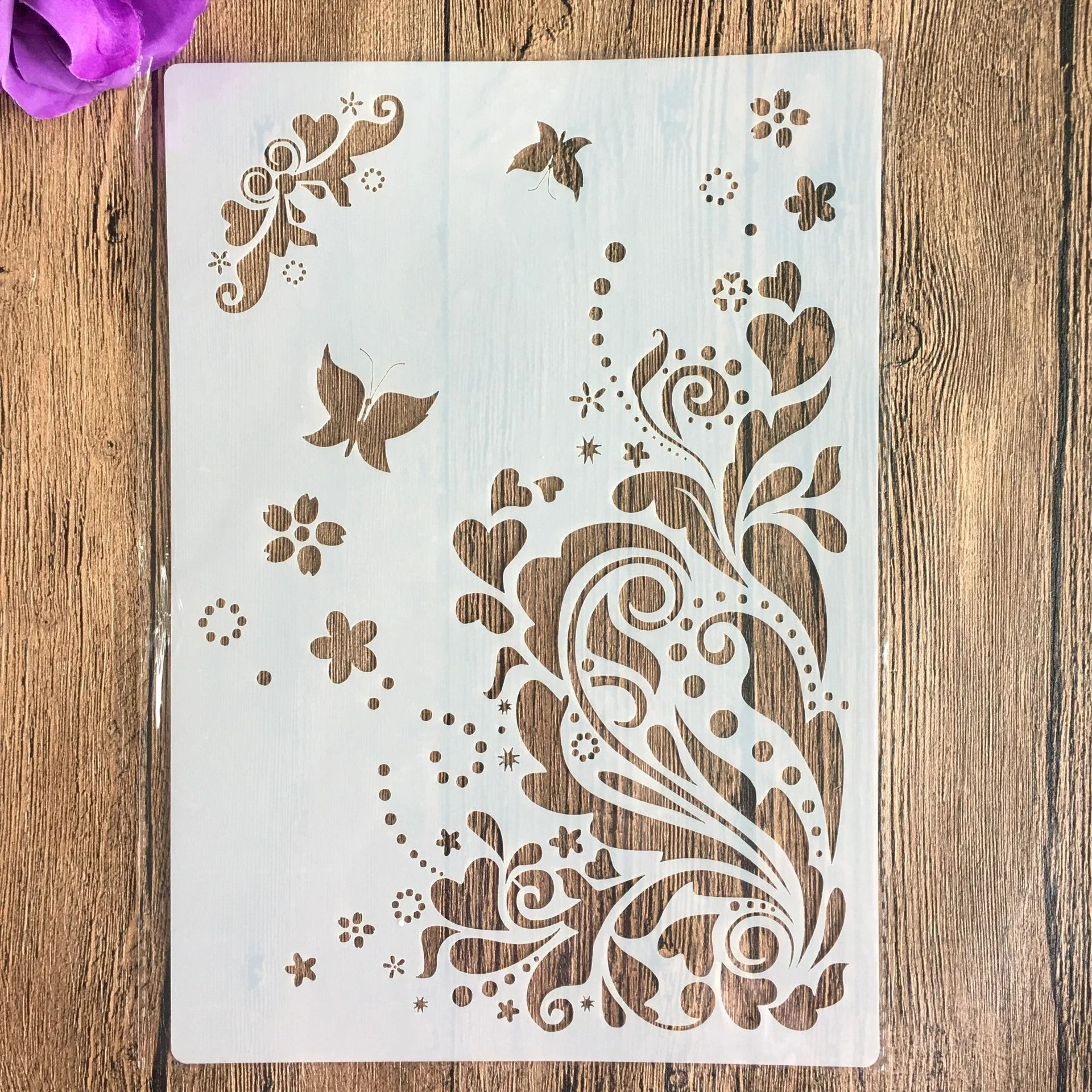 

A4 29 *21cm DIY Stencils Wall Painting Scrapbook Coloring Embossing Album Decorative Paper Card Template, arts mandala stencil