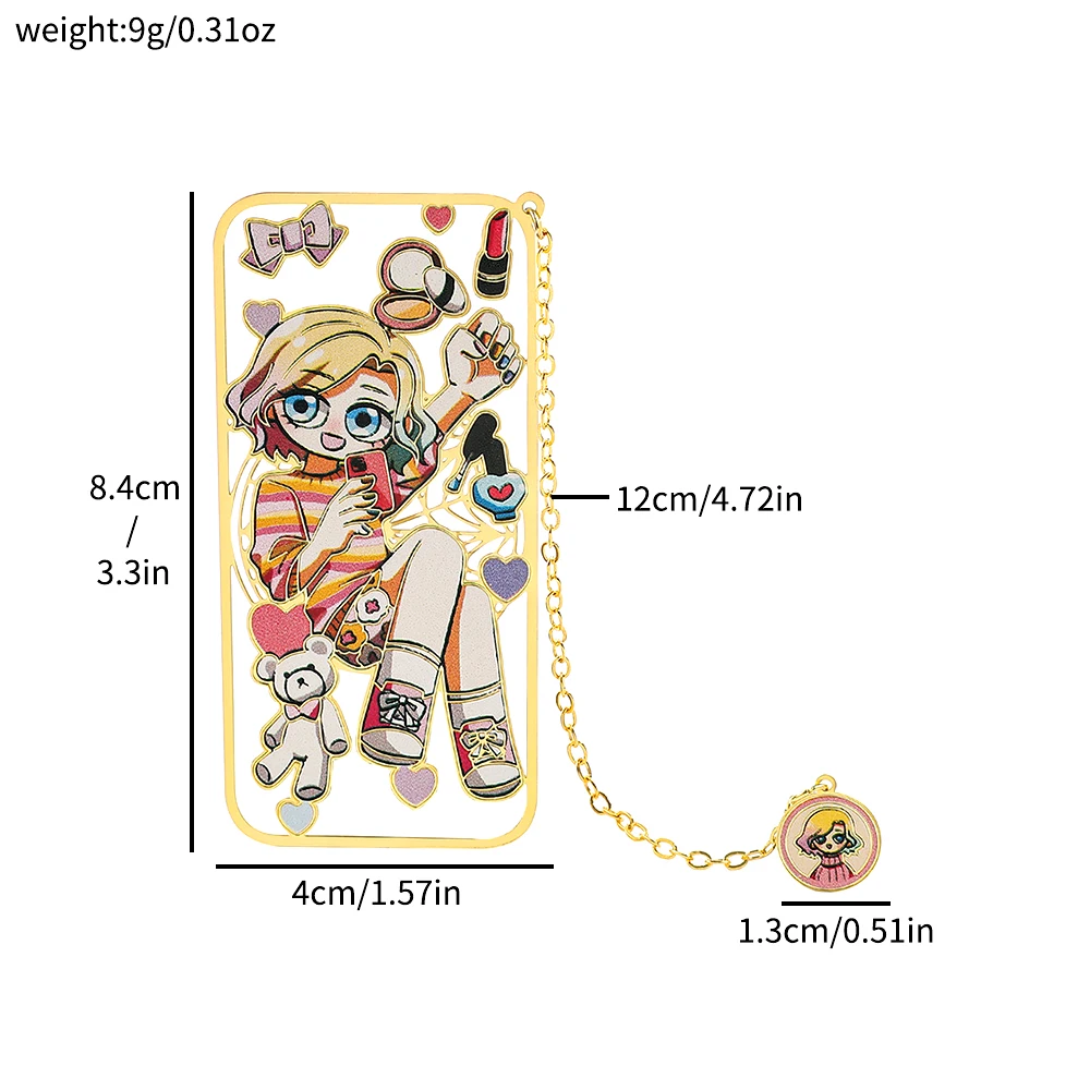 Funny Horror Shows Wednesday Figure Creative Bookmark for Books Lover Gifts Fans Collection Gifts Books Page Mark Decoration