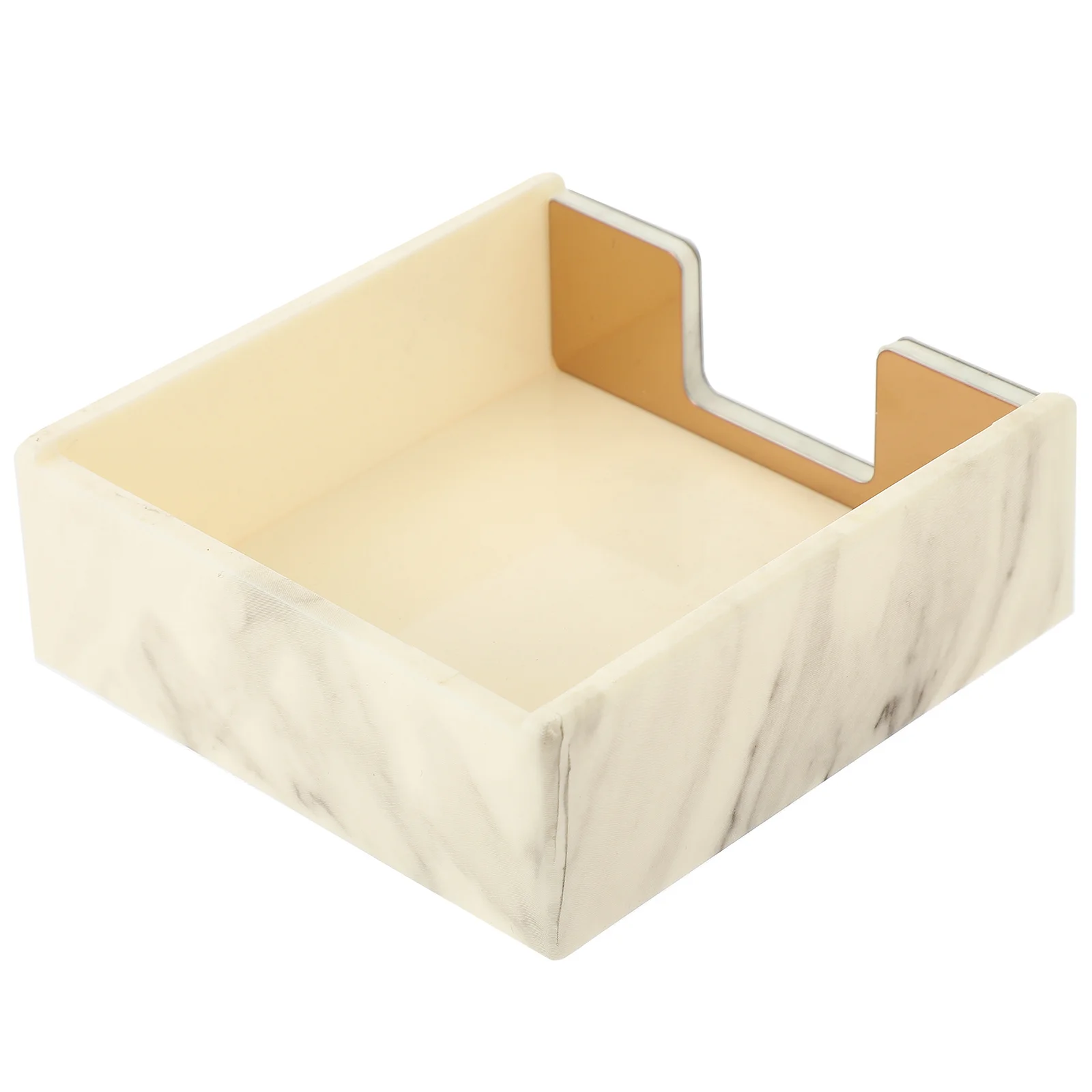 Soporte decorativo para Bloc de notas con diseño de mármol, dispensador de Bloc de notas de escritorio para oficina, escuela, uso doméstico, soporte compacto para papeles de notas