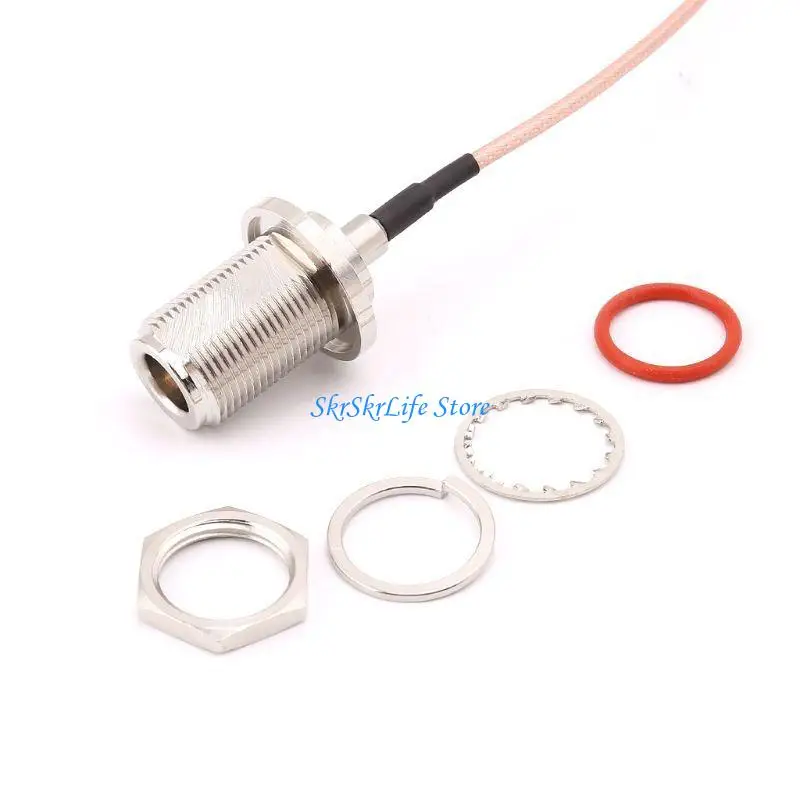 E65E N Female Bulkhead To SMA Male Plug RG316 Pigtail Cable RF Coaxial Cables Jumper
