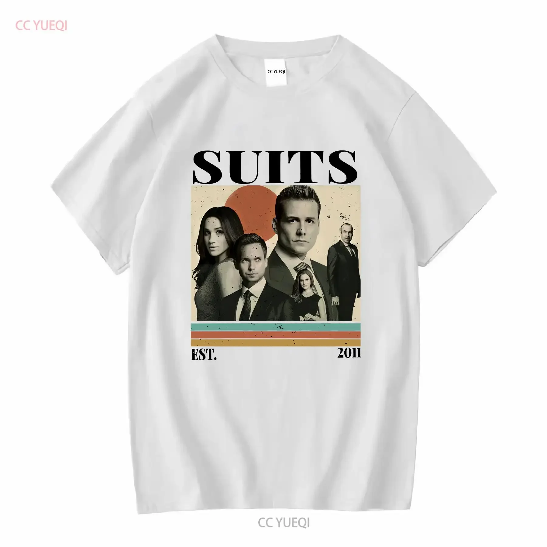Retro Suits TV show T Shirt Movie Merch Harvey Specter Louis Litt Fan long or short sleeves vintage Washed