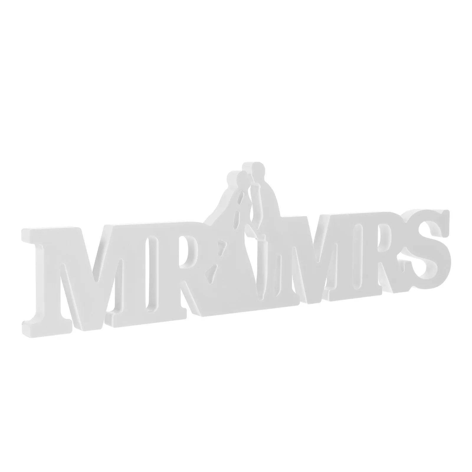 Mr & Mrs Wedding Sign Desktop Decoration – Elegant Tabletop Centerpiece for Anniversary, Festival & Home Decor