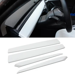 Gloss Door interni cruscotto porta modifica legno copertura Decor Adhensive Panel trim per Tesla Model 3/Y Car Styling modanature