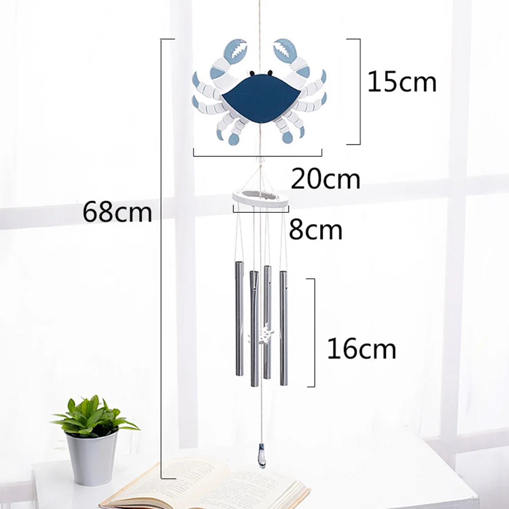 

1Pcs Wind Bell Metallic Conduit Pendant Mediterranean Style Long Term Use Living Room Car Gift Wind Chime Aeolian Bells