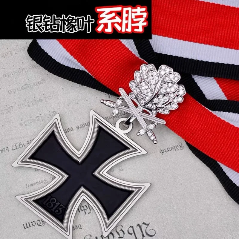 39 Edition German Iron Cross Emblem Oak Leaf Gold Silver Diamond Knight Medal Reproduction Commemorative Medal Badge