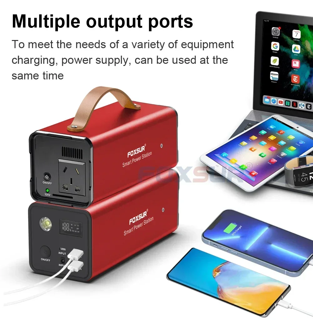 BCAK /220W Outdoor Mobile Power Supply Large-capacity Portable Power Bank Self-driving Camping, Night Market Stalls, Energy Sto image 6