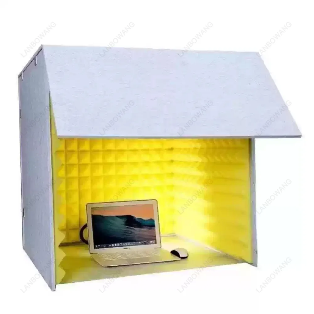 Movable Desktop Sound Insulation Cover Noise Reduction Shield For Home Office Studio Voice Recording Reading Acoustic Accessory