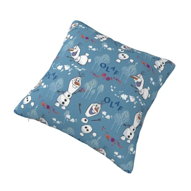 Custom Frozen Olaf Elsa Pillow Case 45x45cm Luxury Cushion Cover Square Pillowcase