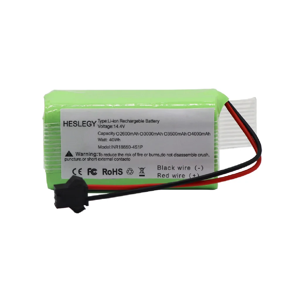 14.4V 4000mAh Li-ion battery for Conga 990 1090 Tesvor X500 Ecovacs Deebot N79 N79S DN622 Eufy RoboVac 11 11S RoboVac 30 etc