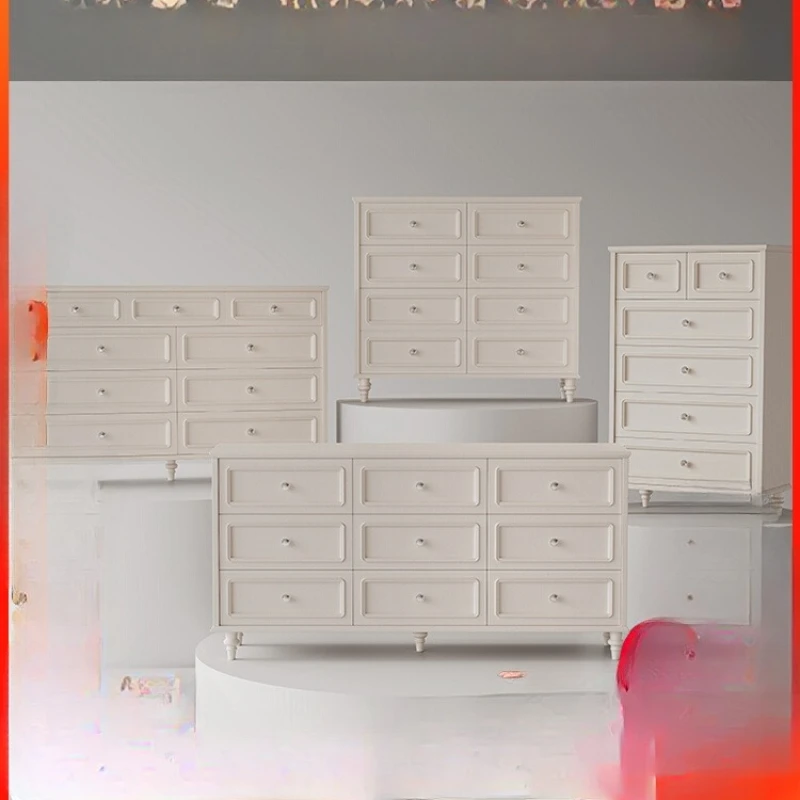 

Solid wood storage seven-chest cabinet Modern simple bedside cabinet Bedroom storage storage