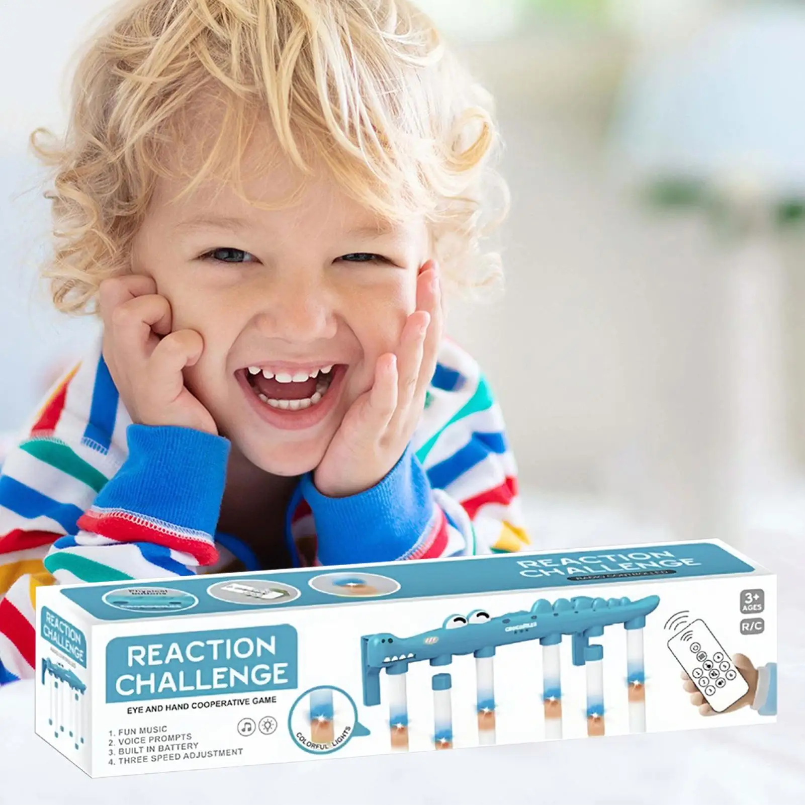 Gra z pałeczką reakcyjną Trening koordynacji ręka-oko Gra reakcyjna 3 Regulowane prędkości Trening reakcji Zabawki Interaktywne Sporty