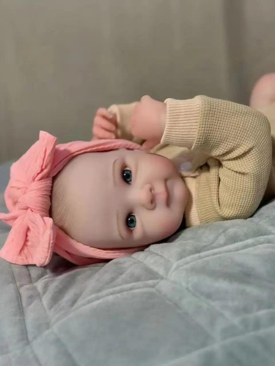18 inch Reborn Doll Cute Betty Girl 50cm Full Body Soft Vinyl Doll, Realistic Soft With Painted Hair as a Gift Art Collection