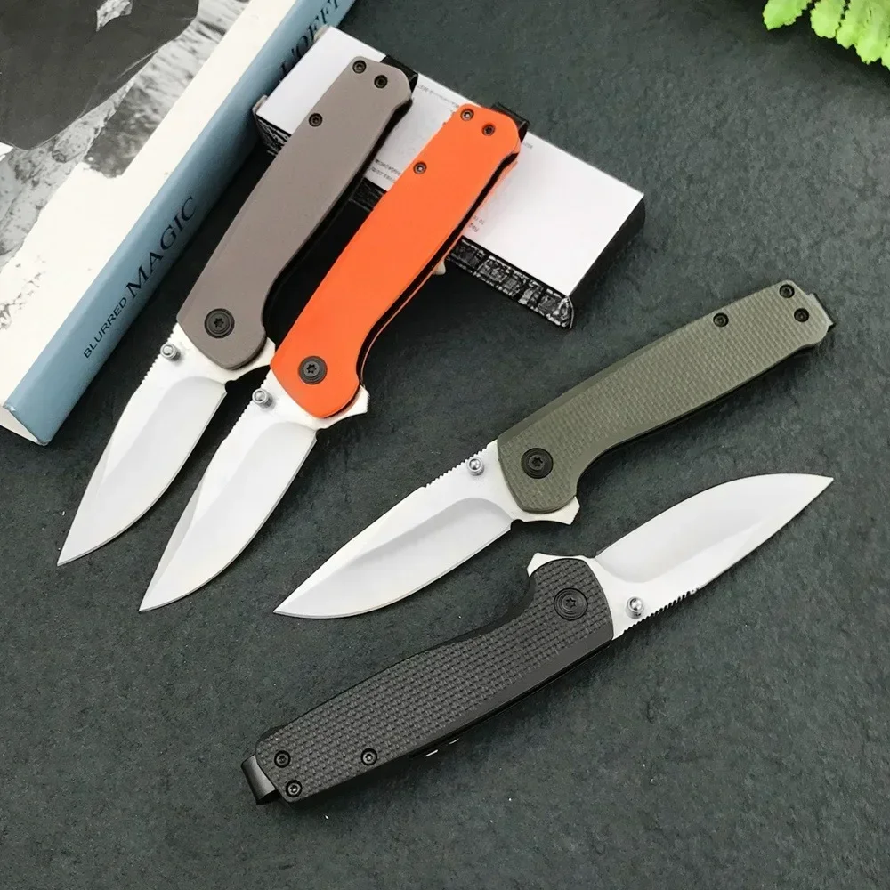 جديد عالي الجودة جيب سكين للفرد 440C شفرة النايلون الألياف الزجاجية مقبض الصيد في الهواء الطلق EDC أداة بقاء سكين تخييم