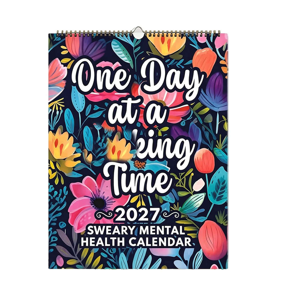 2027 Funny Mental Health Calendar Demotivational Calendar with Affirmations Planner 2027 for Wall Decor for Family Home Office