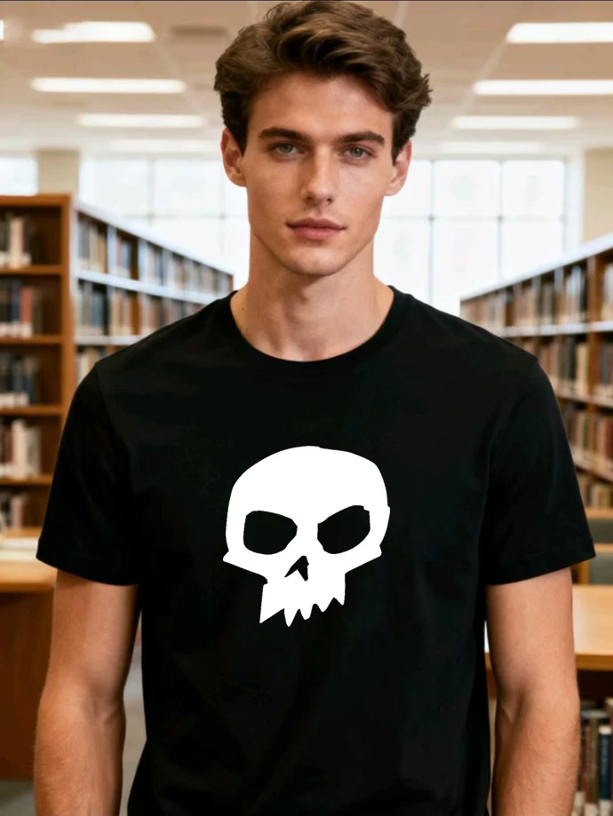 Classic Anime Peripheral Skull Short Sleeved Toy Mobilization Sid Loose Fitting Unisex T-shirt