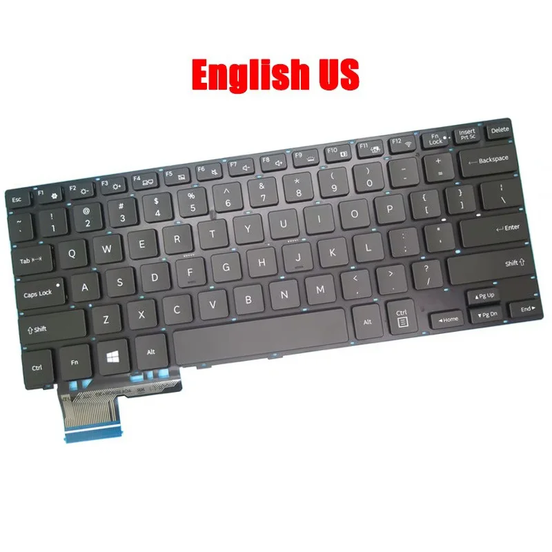 

Клавиатура для ноутбука Samsung NP740U3L NP740U3M 740U3M 740U3L, английская, американская раскладка, BA59-04104AB 9Z.NC4BN.A01, новая