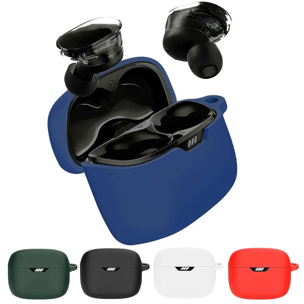 New Earbuds Headphone Protective Case Silicone Dustproof Wireless Earphone Shell Anti-drop Washable for JBL TUNE BEAM