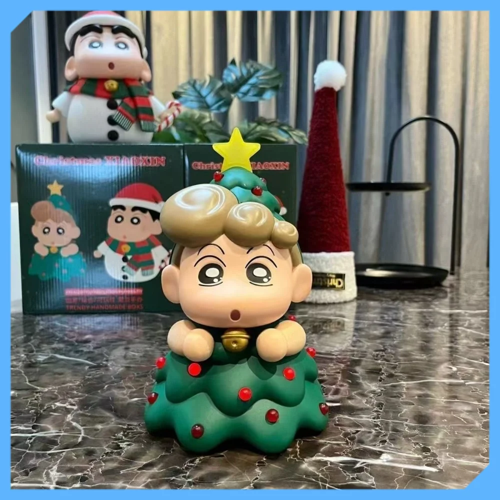 

Christmas Crayon Shin chan Handmade Snowman Shin chan Kwai Cartoon Cute Desktop Decoration Doll Birthday Gift