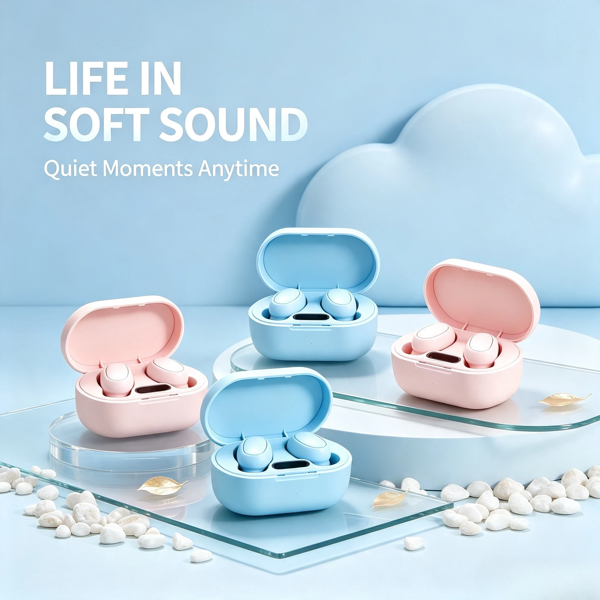 Wireless Earbuds Bluetooth Headphones Lightweight Bluetooth Earphones Significantly Reduce Neck and Shoulder Fatigue Over Time