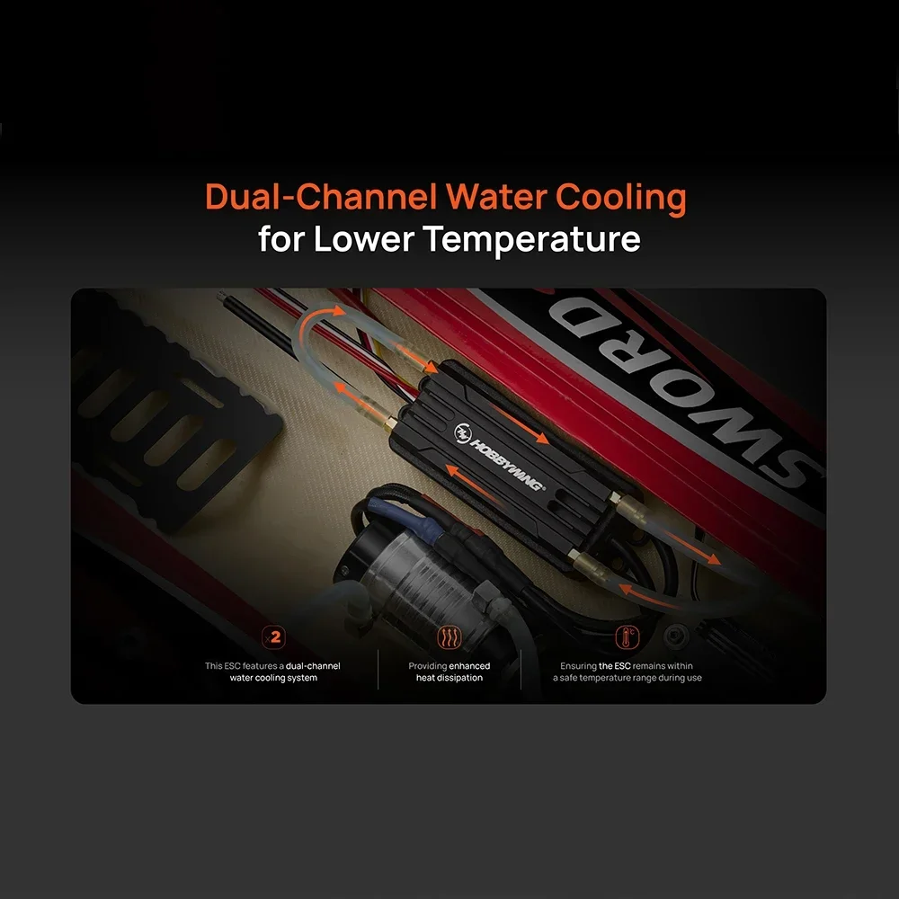 新しい Hobbywing SeaKing 160A V4 マリン電気チューニング内蔵 BEC 水冷制御 RC ボートアクセサリー