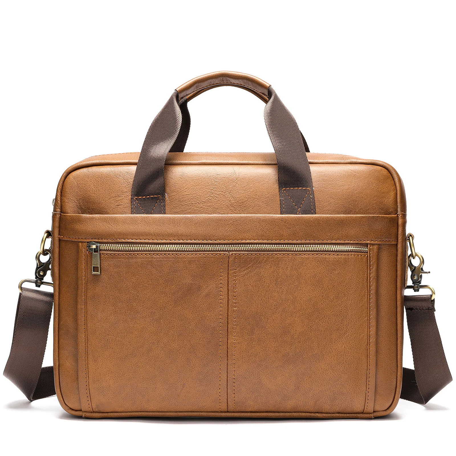 Valigetta da uomo Borsa da uomo Borsa per laptop in vera pelle 14 Valigette per computer Borse per documenti Borse a tracolla in pelle