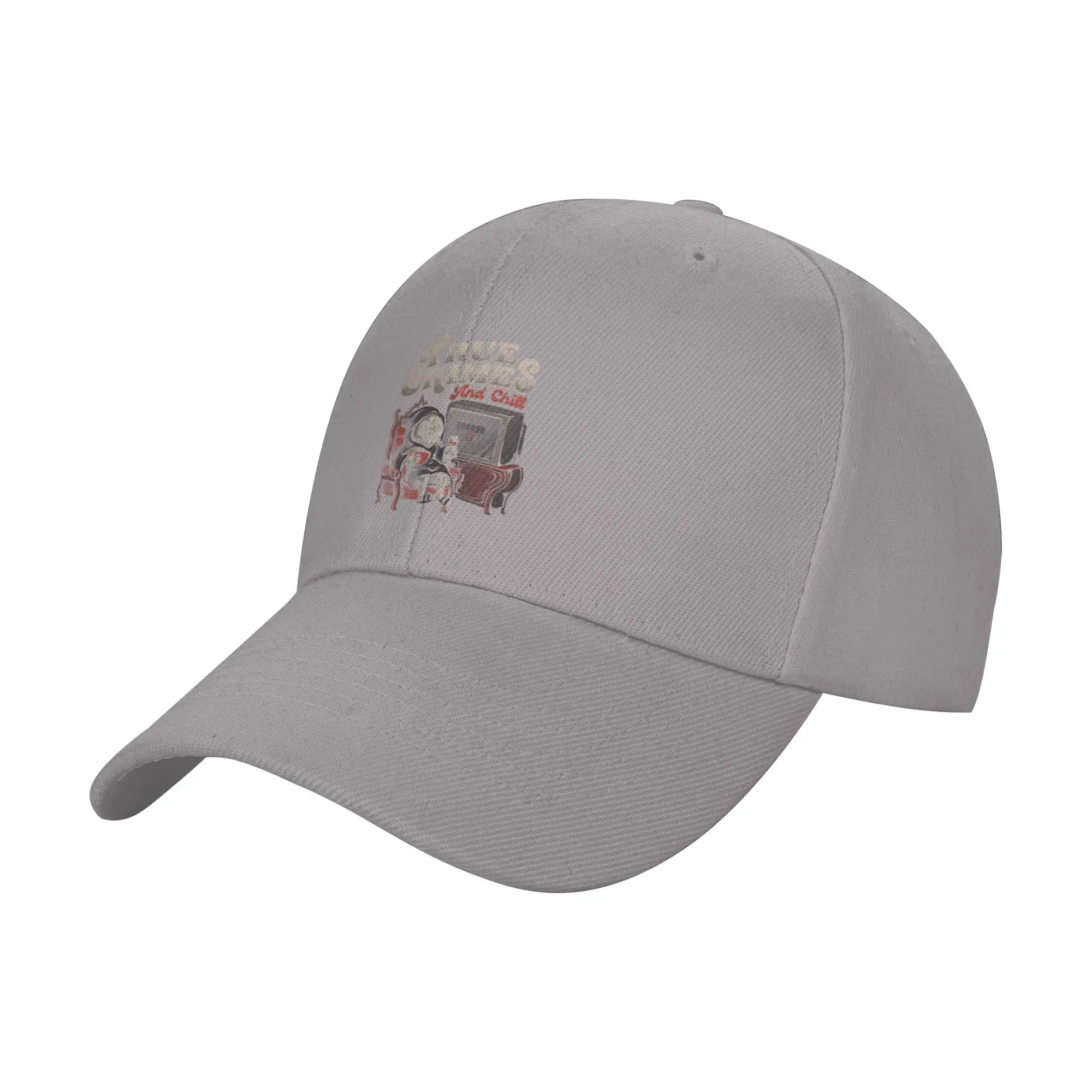 Hot Sale True Crimes and Chill Baseball Cap  Trendy Gift Brand Men Caps  Urban Commuting Brand Men Caps