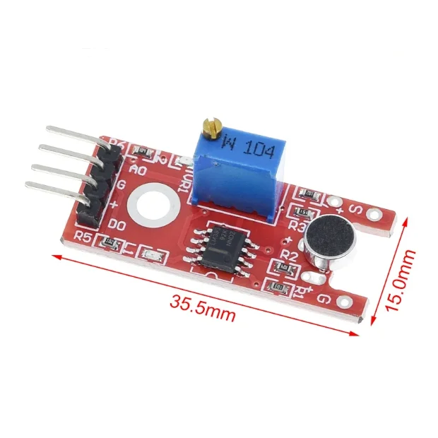 Módulo amplificador de micrófono, módulo de sonido, DC3-5V de voz