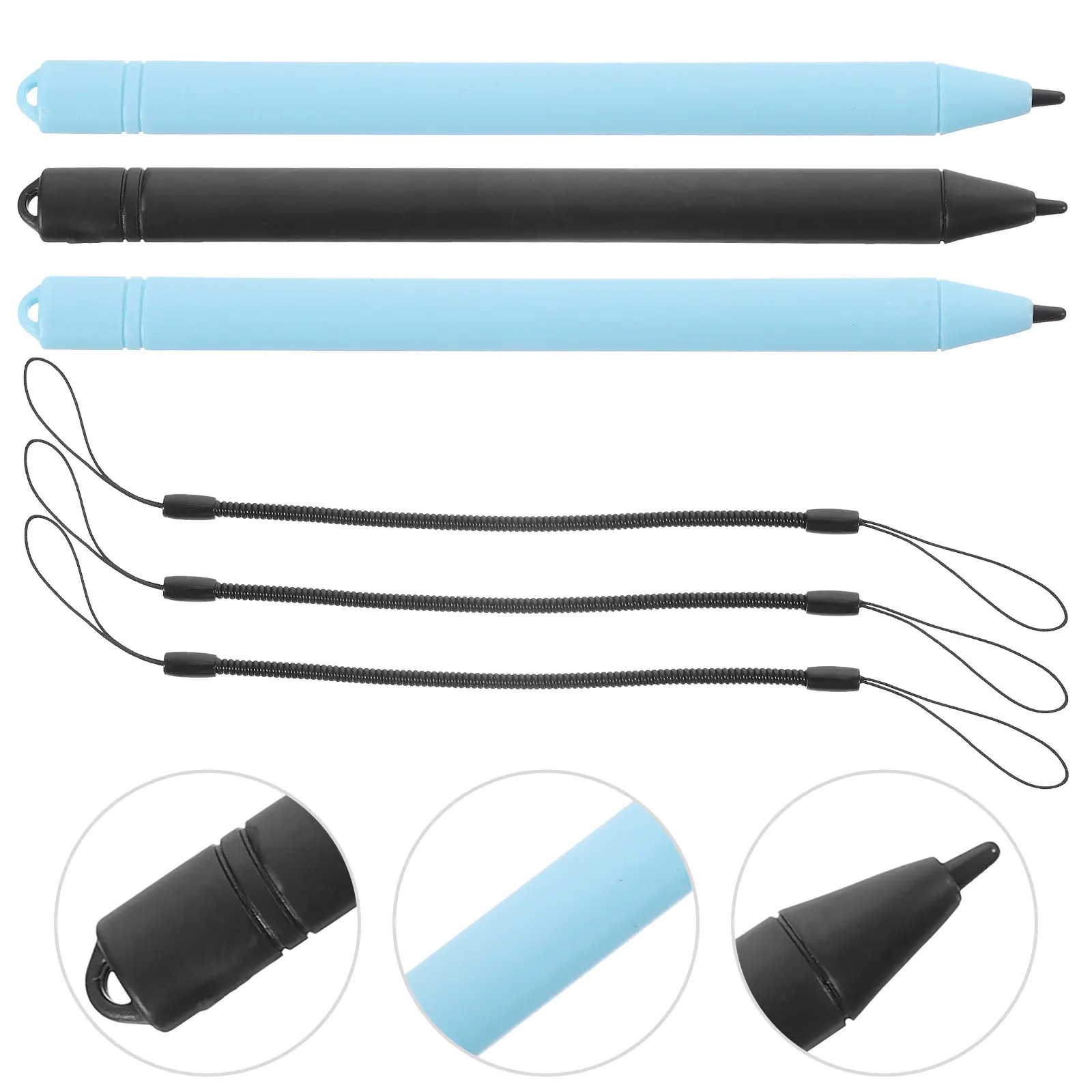 1Set LCD Drawing Board Pen Set for Smooth Writing Comfort Grip Premium Plastic Reusable Painting Pens Color Learning