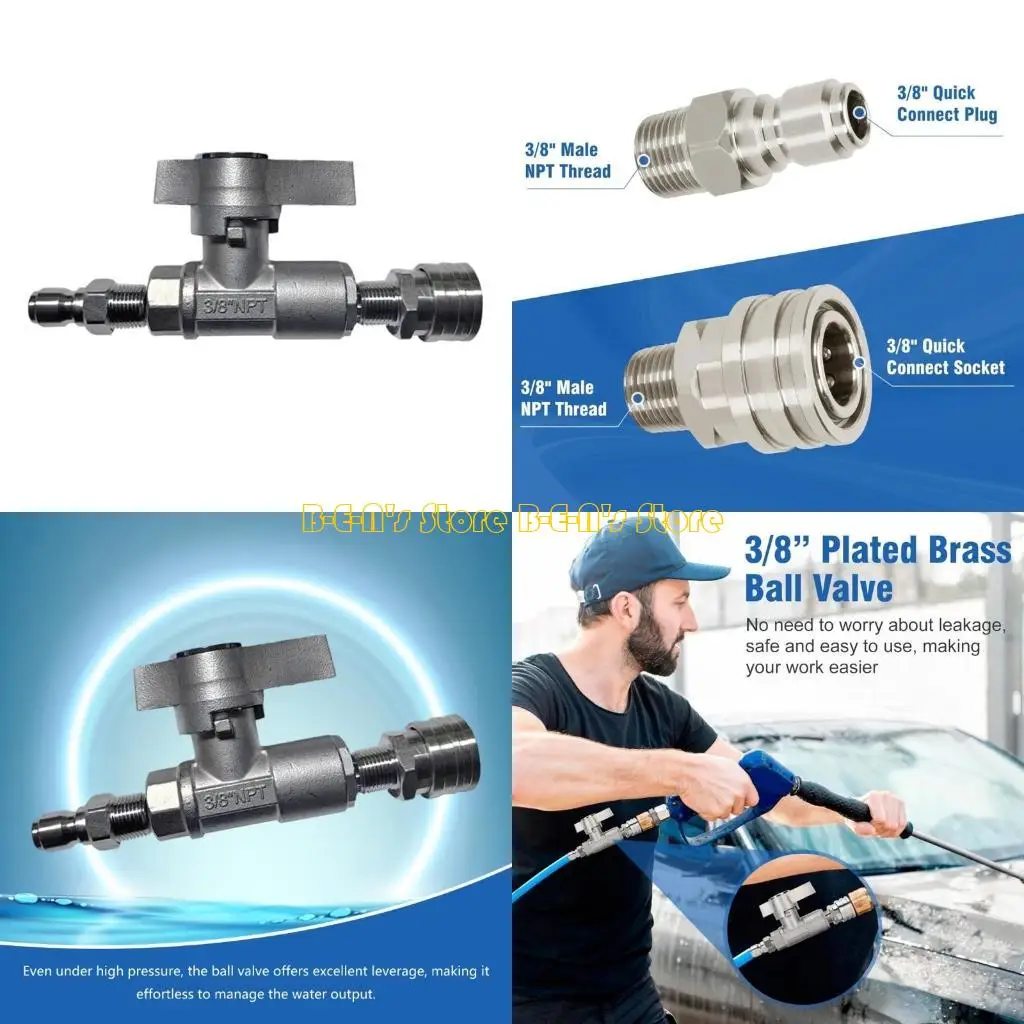 

Y1AD Corrosion Resistant Ball Valves DN10 5000PSI For Power Washer Maintenance