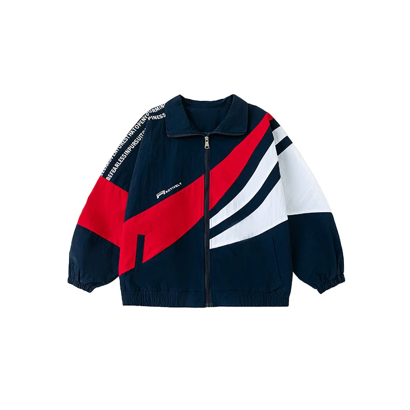 Hip Hop Sets Boys Loose Contrast Jacket Cargo Pants Girls Street Dance Coat Streetwear Kids Jazz K-pop Clothes Children Costume