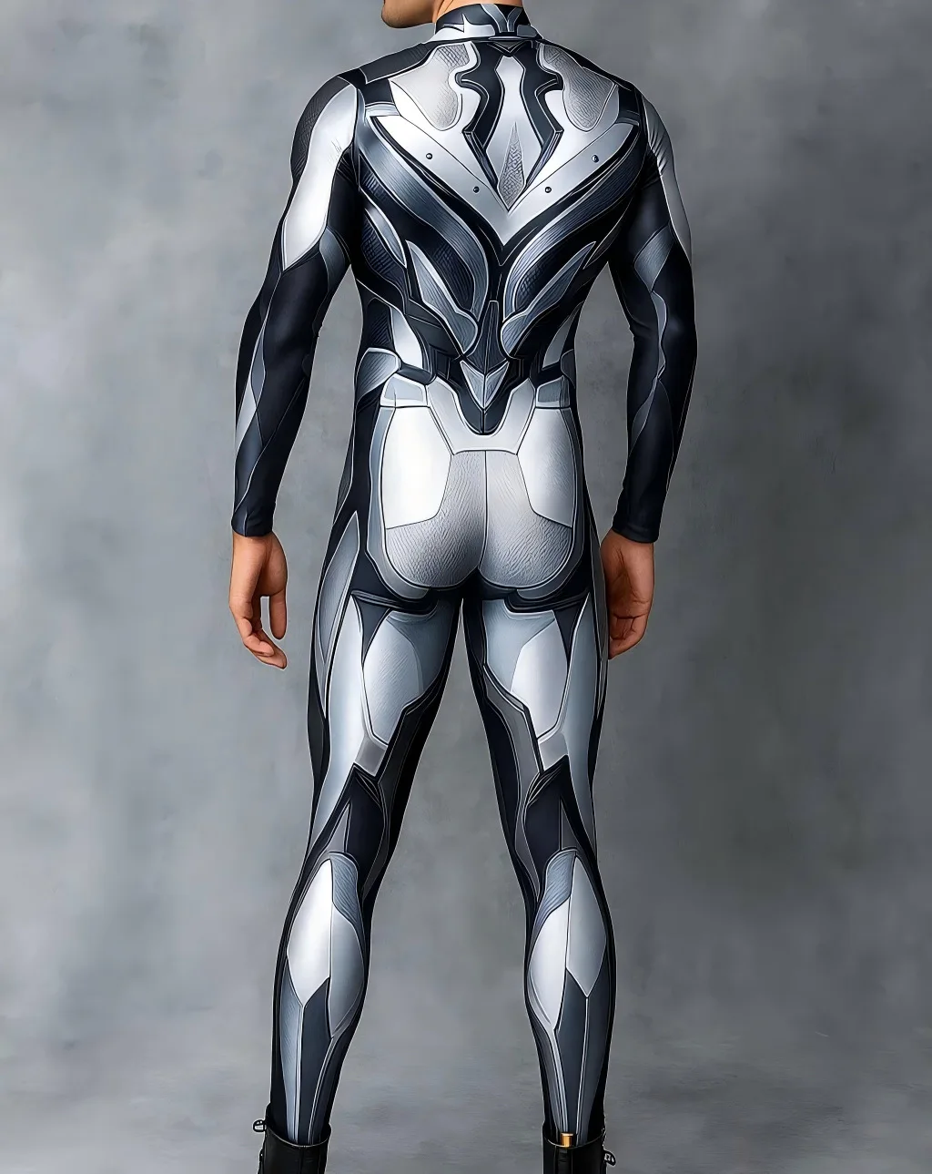 Herren Halloween Cyberpunk Jumpsuit 3D Digitaldruck Roboter Zentai Erwachsenen Cosplay Catsuit Bodysuit Karneval Rennrad Kostüm – Detail 19