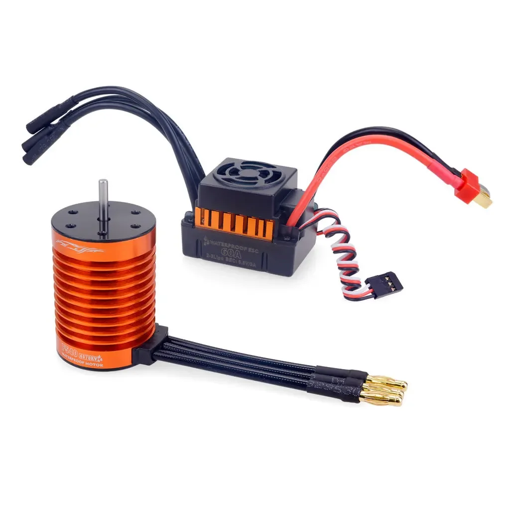 Brushless Motor ESC Combo For F540 60A Programmable Waterproof Micro Motor 3650 3660 Brushless Motor ESC High Perforce RC Car