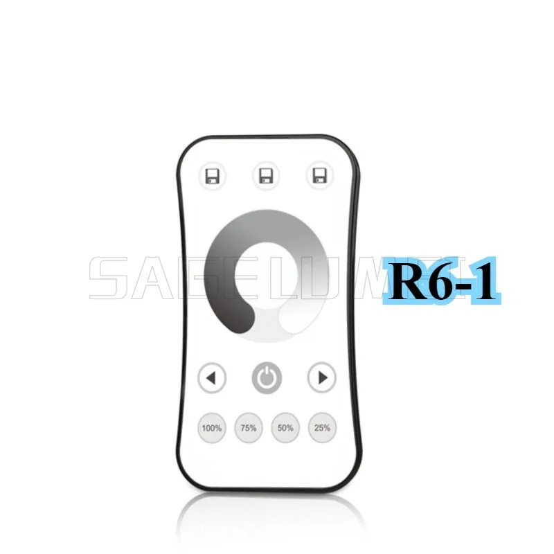 V1-K R11 R1 R6-1 RT1 RF 2.4G Sans Fil Télécommande Pour Document Unique LED Bande 12-24VDC 1 Canal Bouton Constante Pression Gradateur