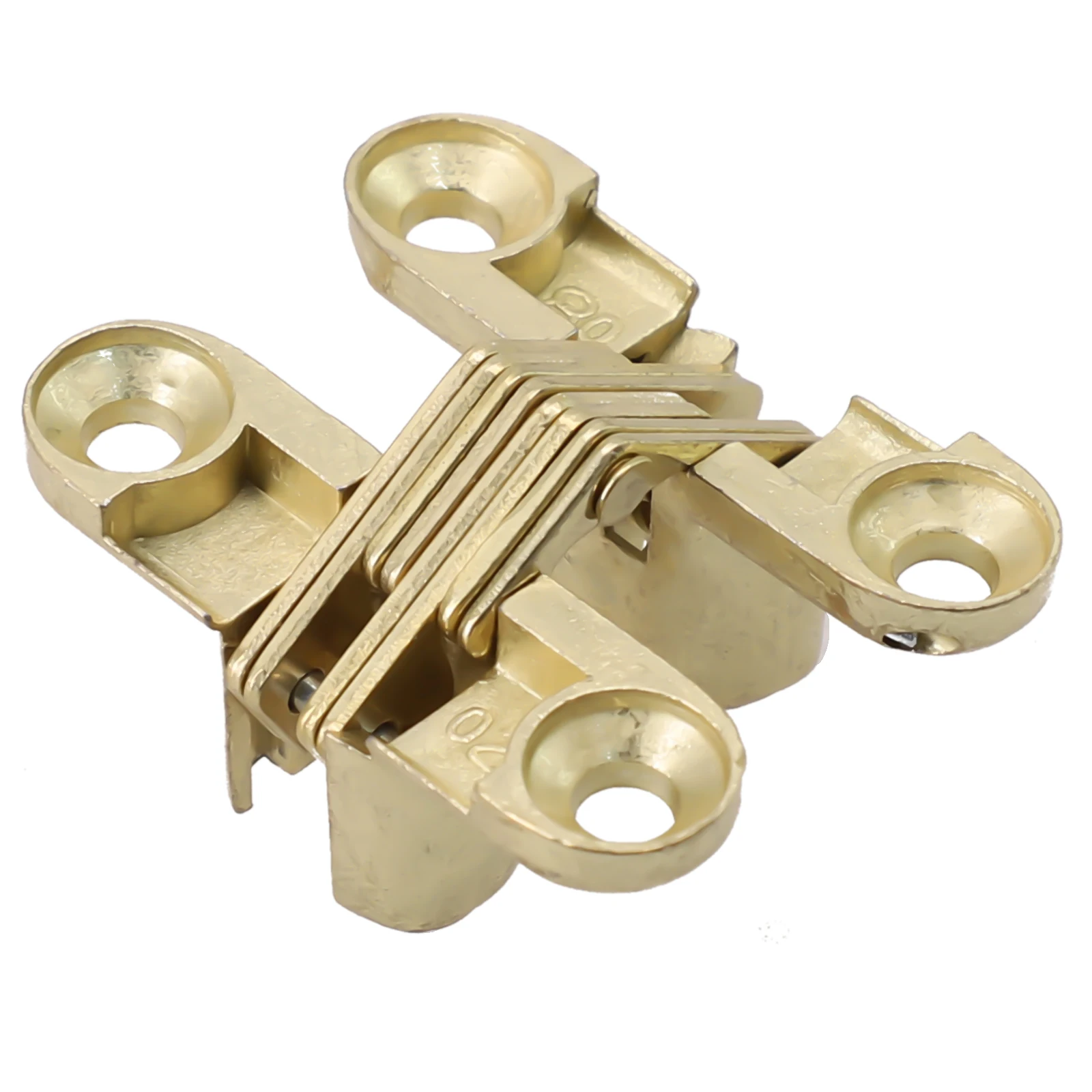 Door Hinges Hinge Home Improvemen Invisible Cabinets Concealed Cross Folding Door Stainless Steel Zinc Alloy Body